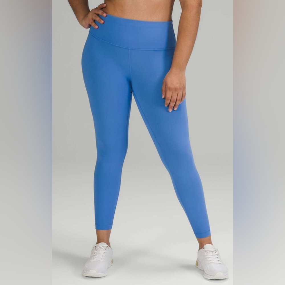 NWOT Lululemon Wunder Train High-Rise Tight 25" Blue Nile - Picture 2 of 5